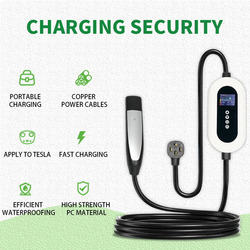 32A Tesla EV Charger with LED Screen