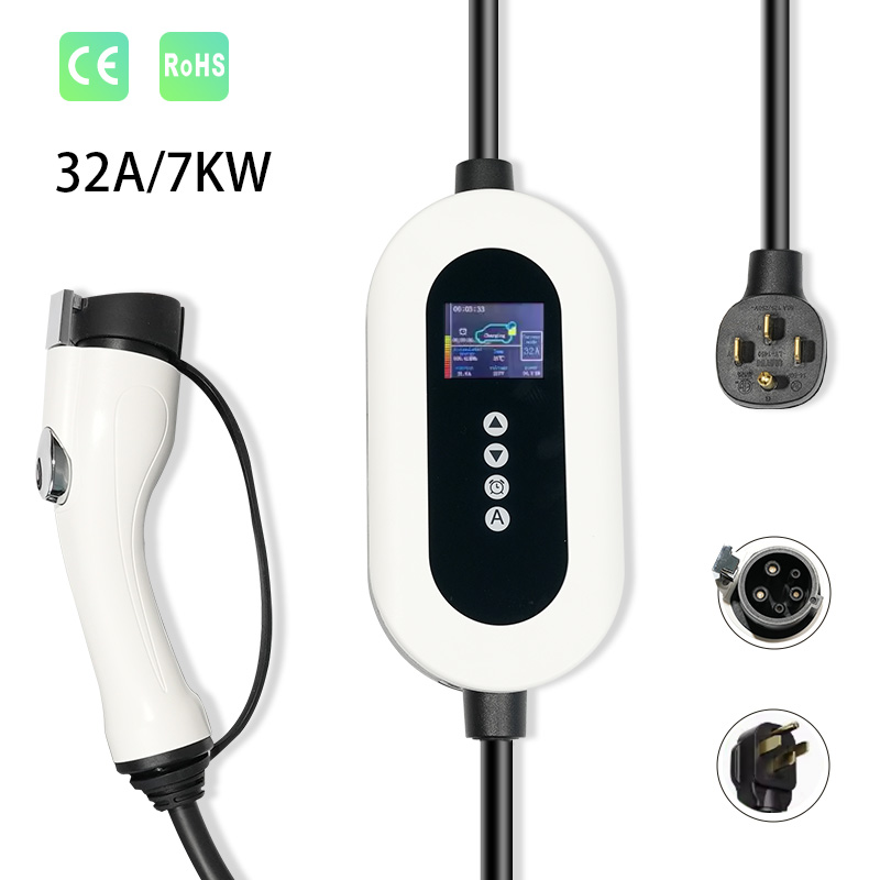 32A US Standard EV Charger with LED Screen