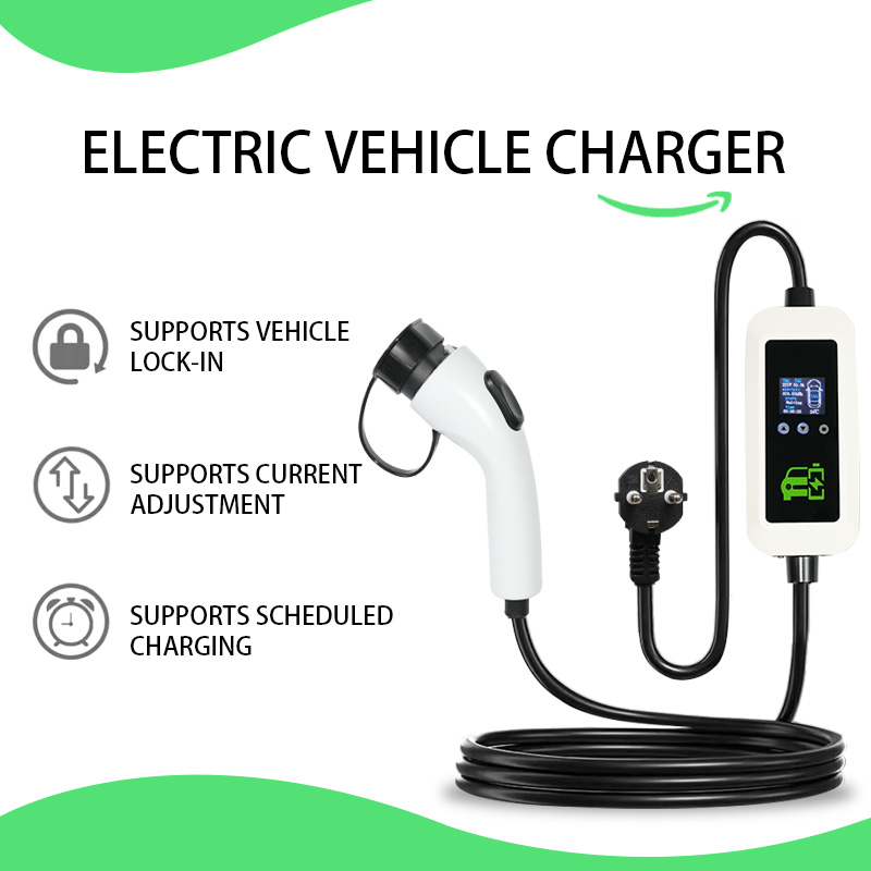 16A Chinese Standard EV Charger with LED Screen