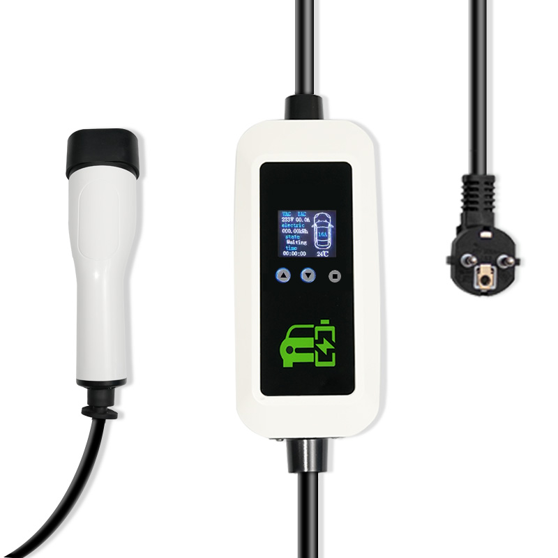 16A European Standard EV Charger with LED Screen